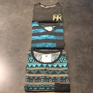 Men’s T-Shirt Bundle On The Byas Pacsun - Large